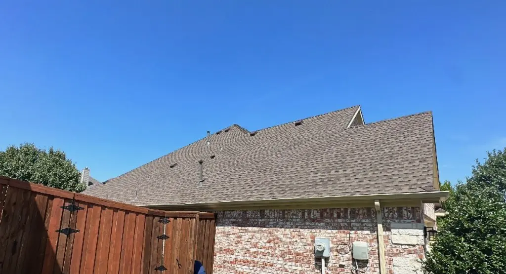 Completed roof replacement project in Clover Creek